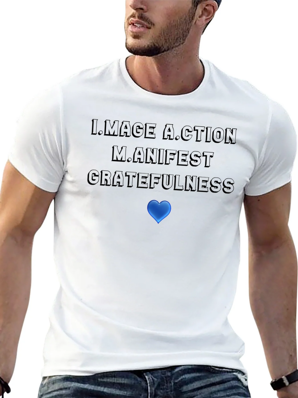 Motivational Graphic T-Shirt: Image Action Manifest product image 12
