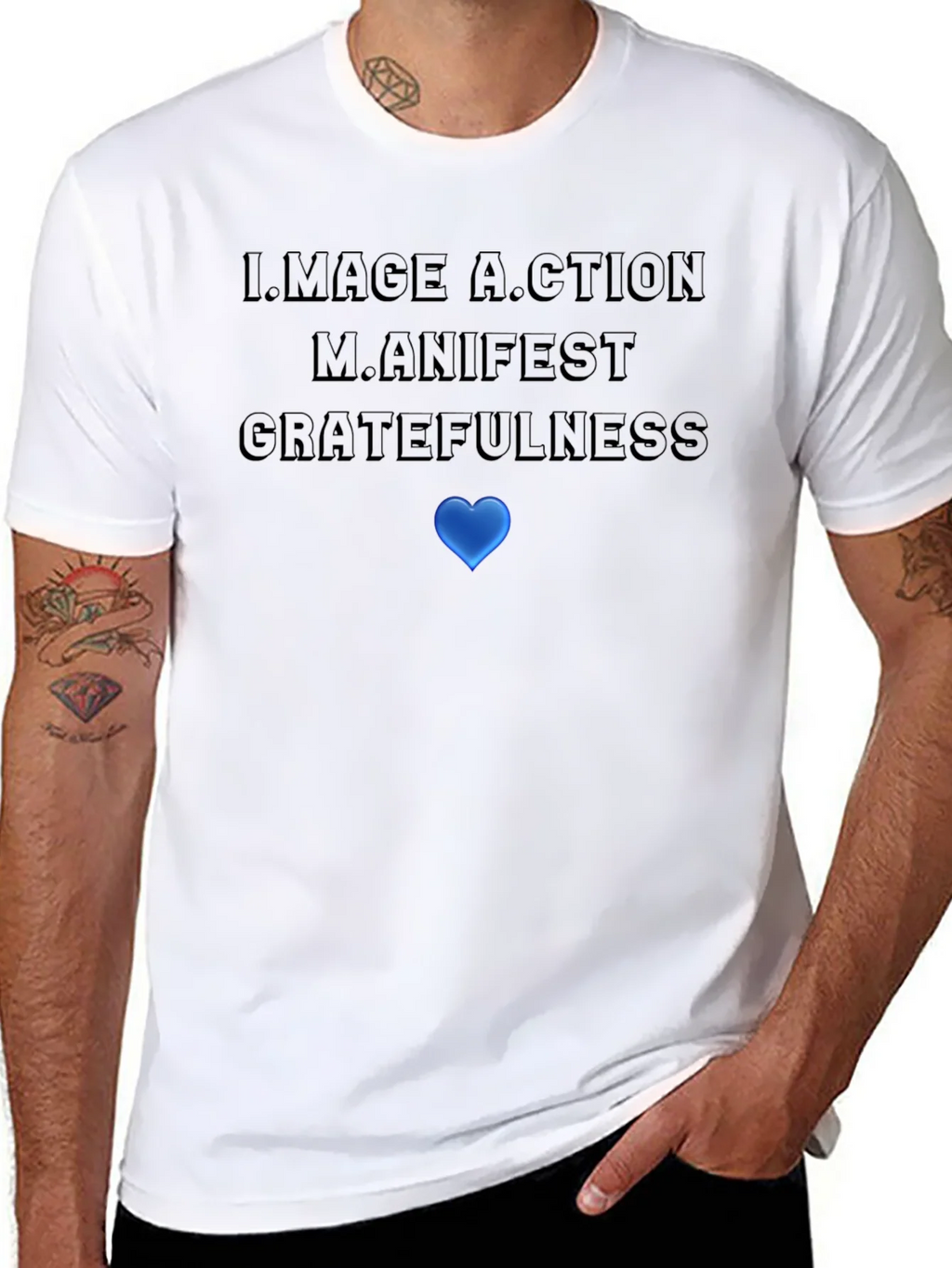 Motivational Graphic T-Shirt: Image Action Manifest product image 7