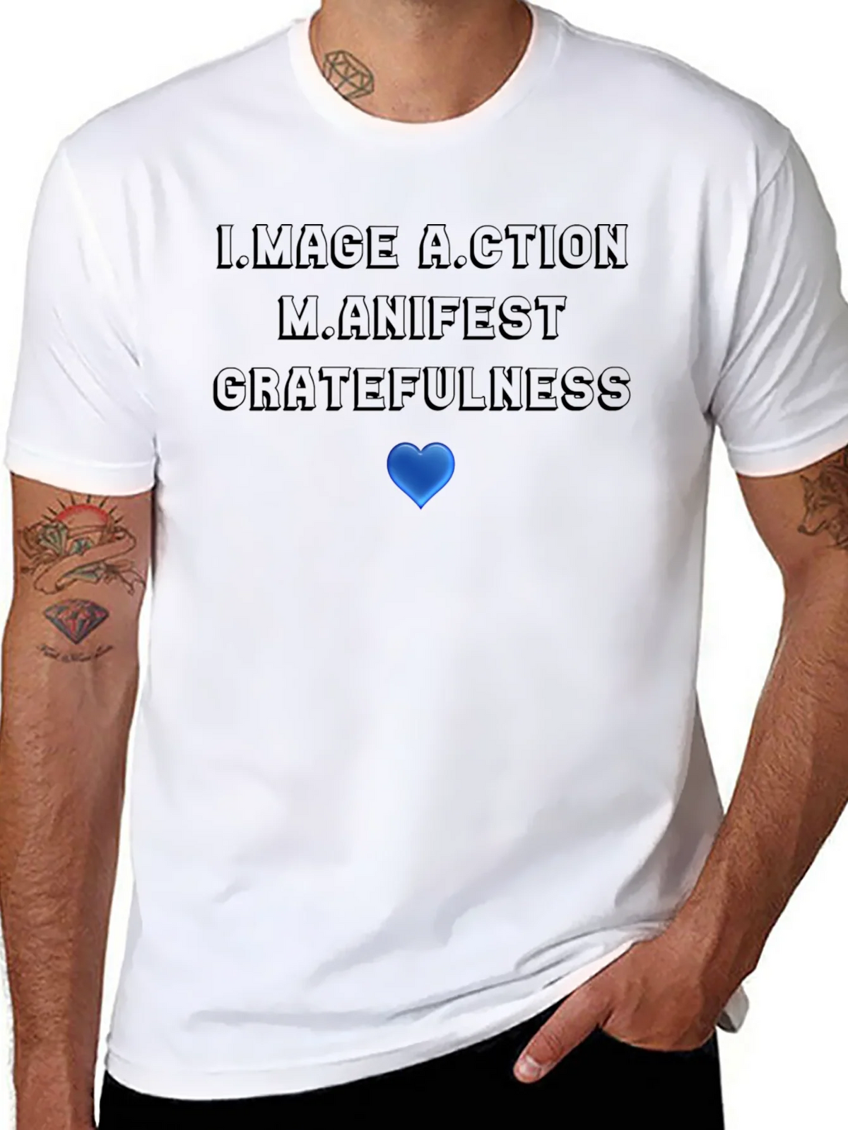 Motivational Graphic T-Shirt: Image Action Manifest product image 7