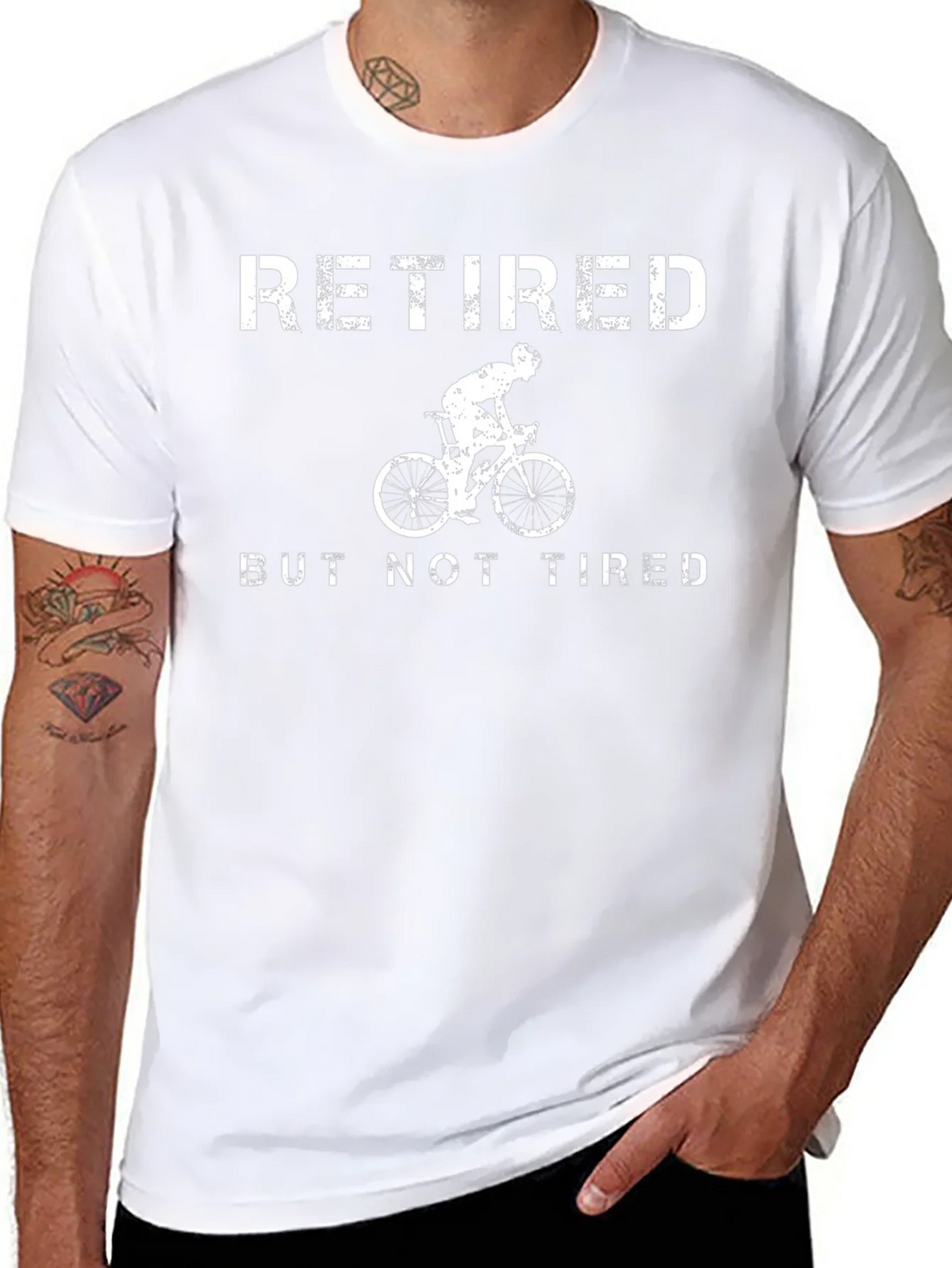 Retired But Not Tired Cycling T-Shirt product image 2