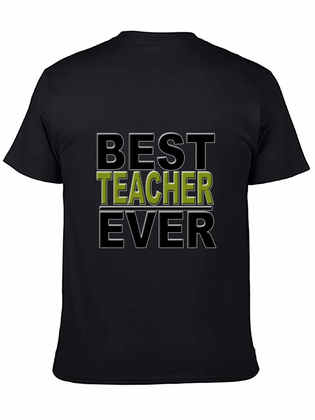 Best Teacher Ever Black Graphic Tee product image 3