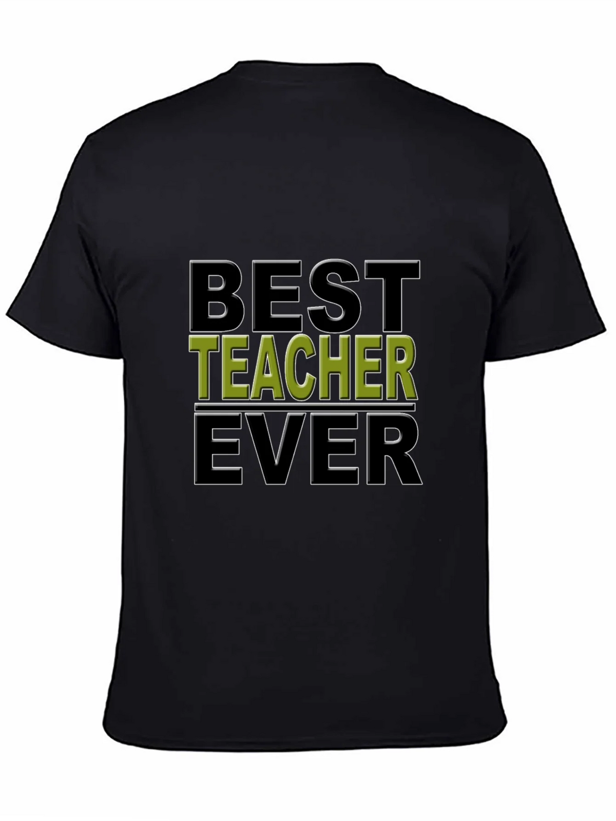 Best Teacher Ever Black Graphic Tee product image 3