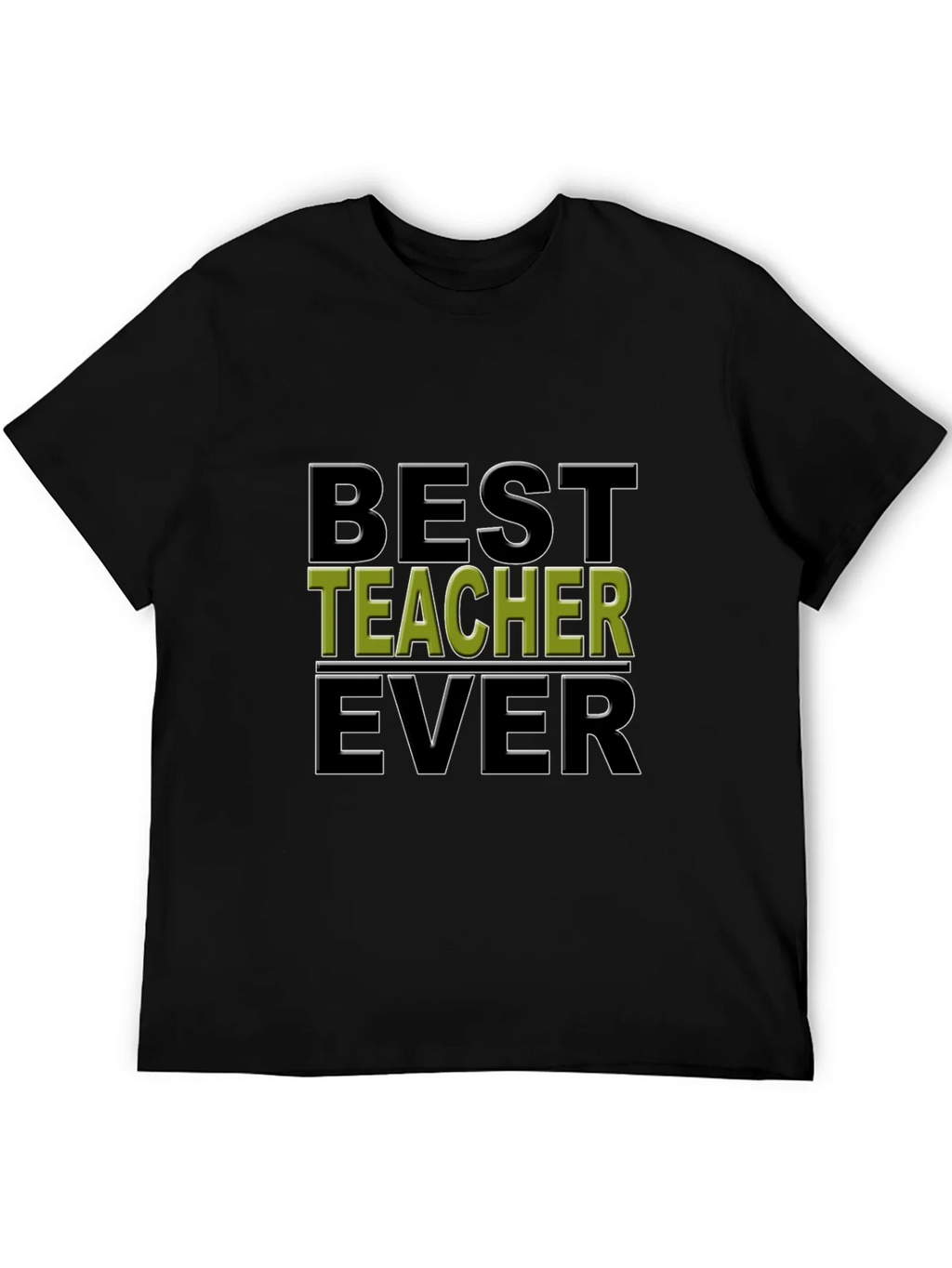 Best Teacher Ever Black Graphic Tee product image 4