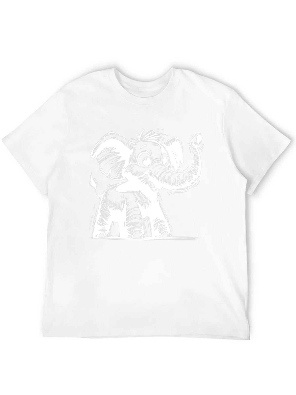 Cartoon Elephant Graphic Tee - Black product image 11
