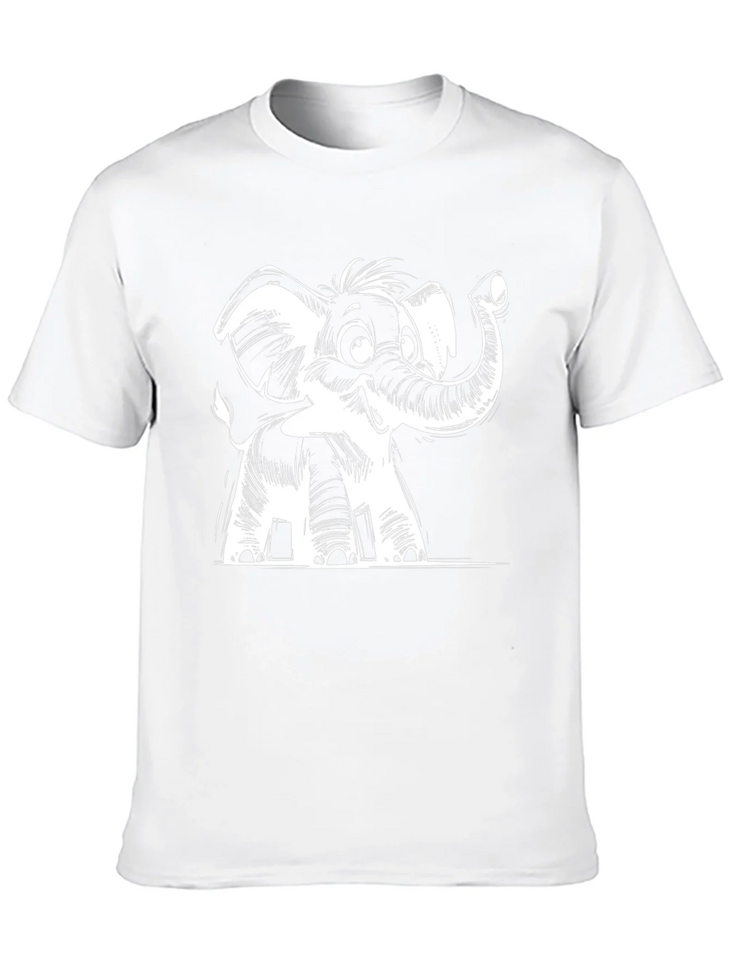 Cartoon Elephant Graphic Tee - Black product image 9