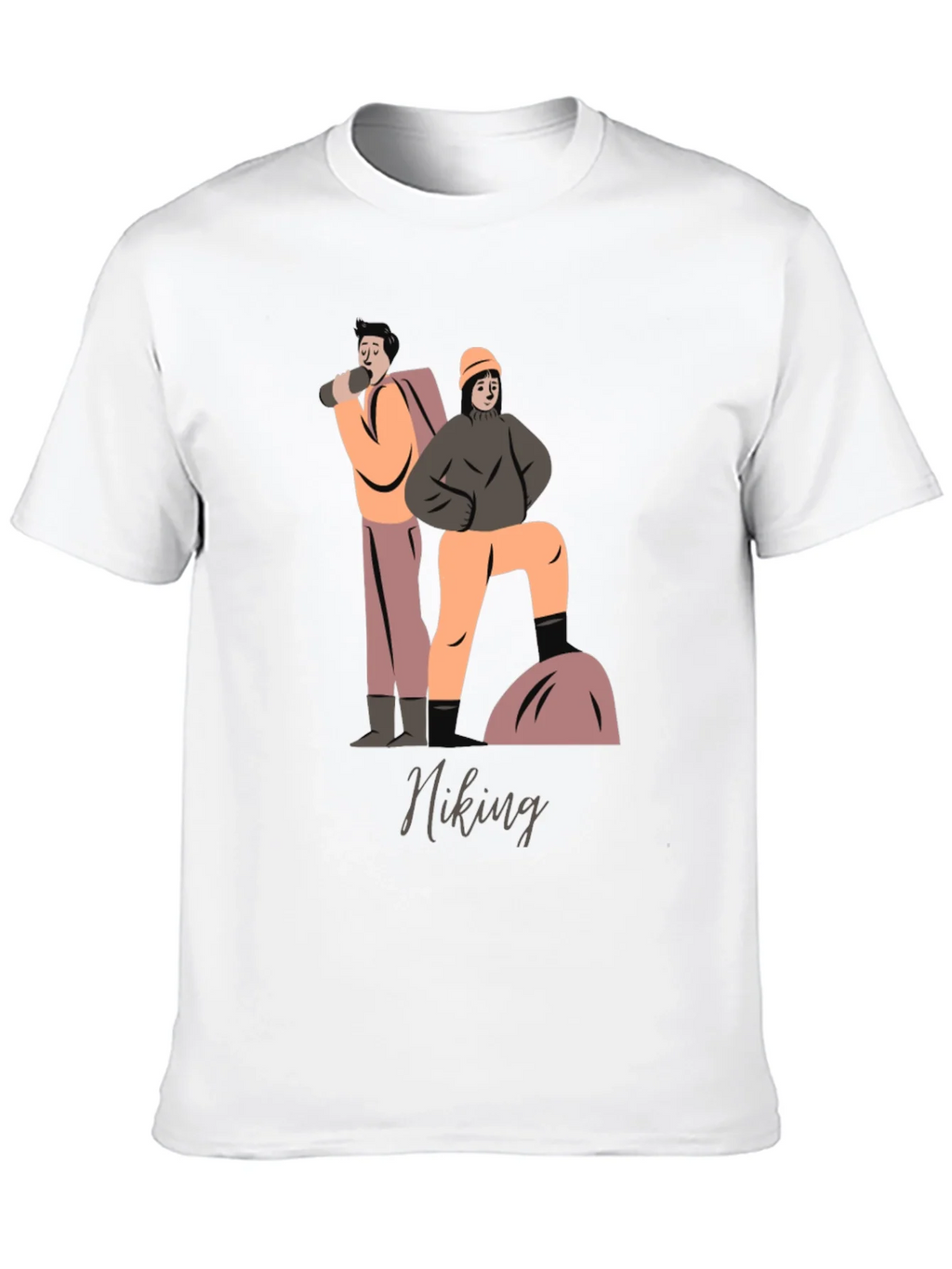 Hiking Graphic T-Shirt - Black Cotton Tee product image 9
