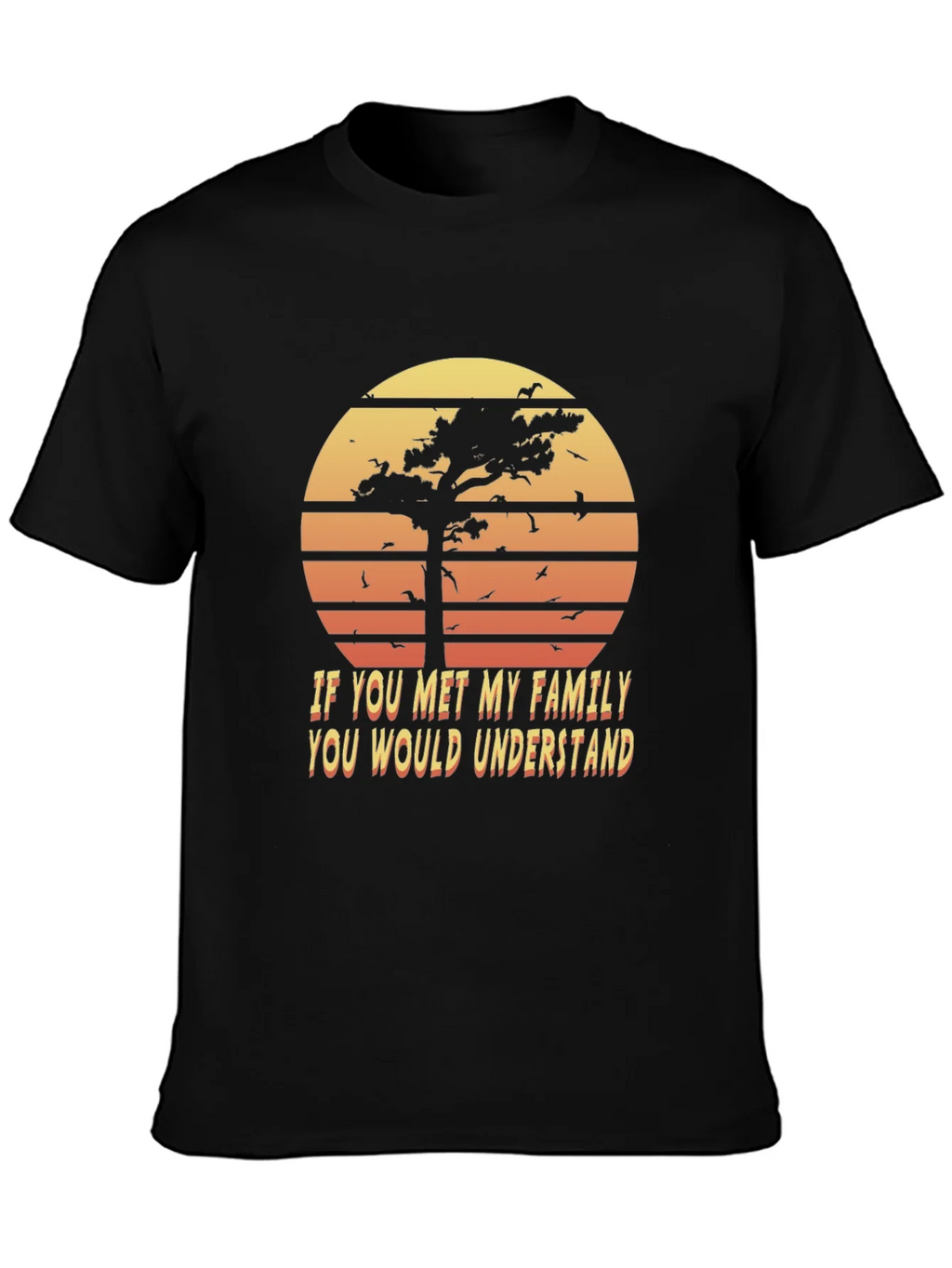 Retro Family Humor T-Shirt - Sunset Graphic Tee product image 3