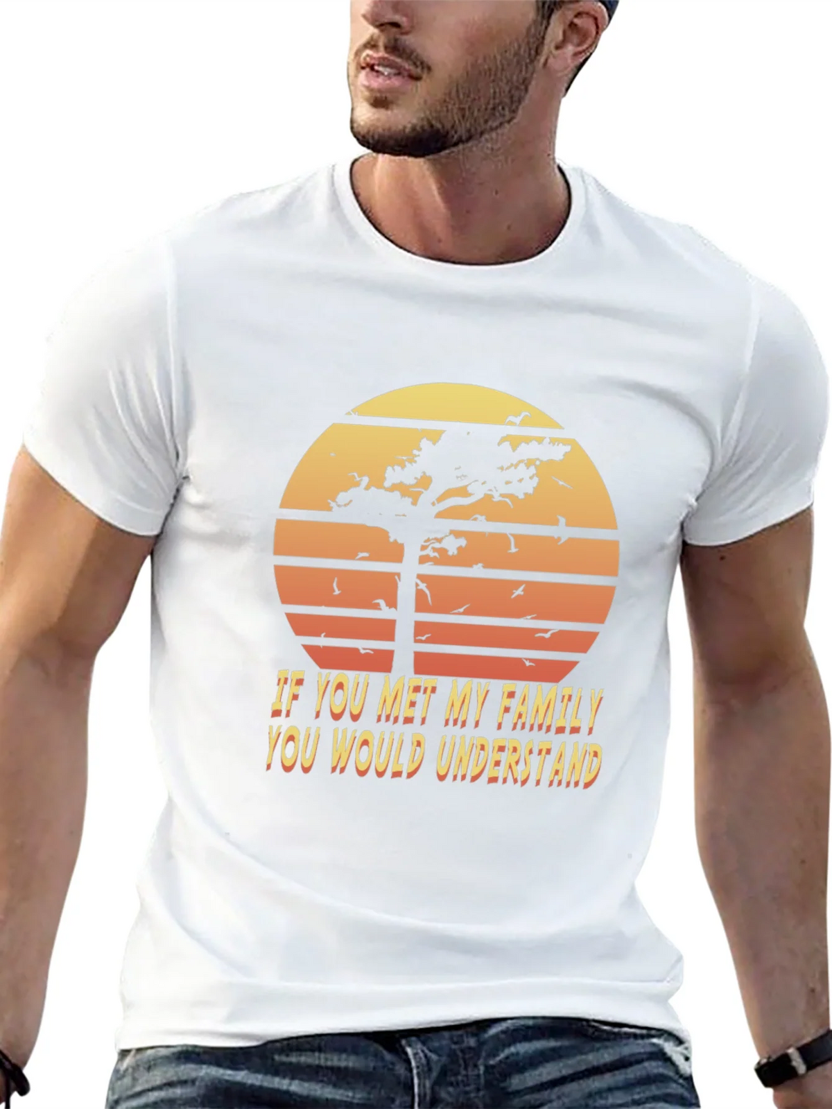 Retro Family Humor T-Shirt - Sunset Graphic Tee product image 12