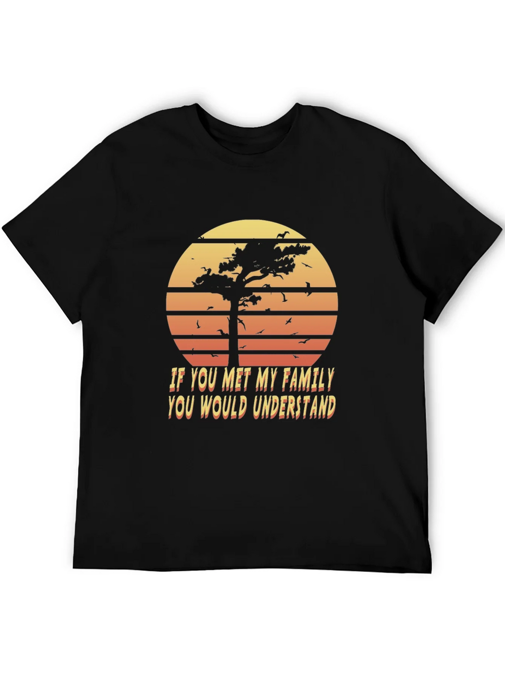 Retro Family Humor T-Shirt - Sunset Graphic Tee product image 5