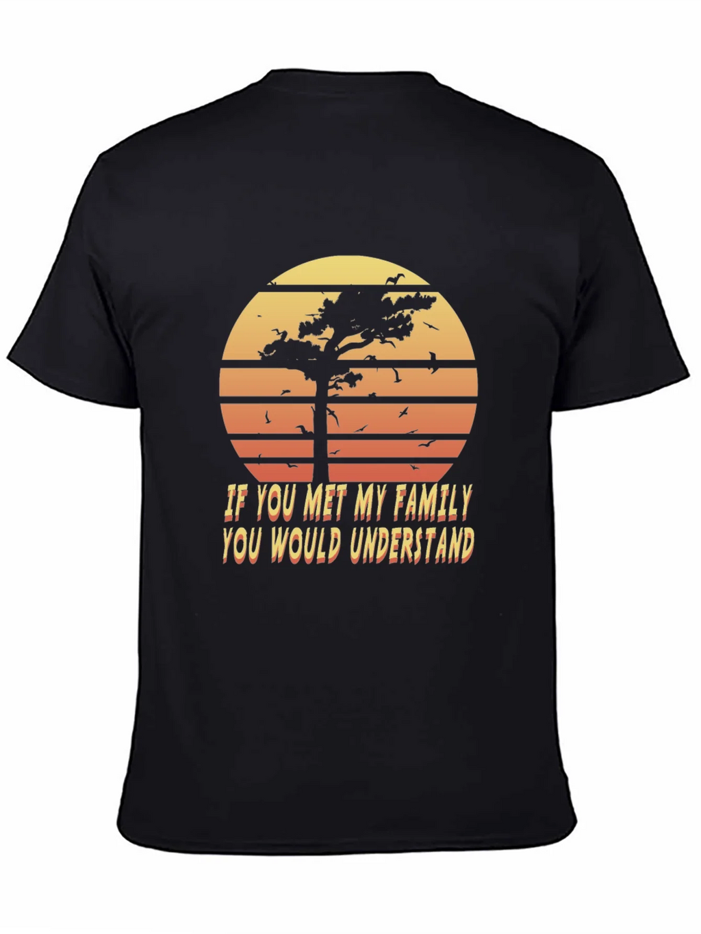 Retro Family Humor T-Shirt - Sunset Graphic Tee product image 4