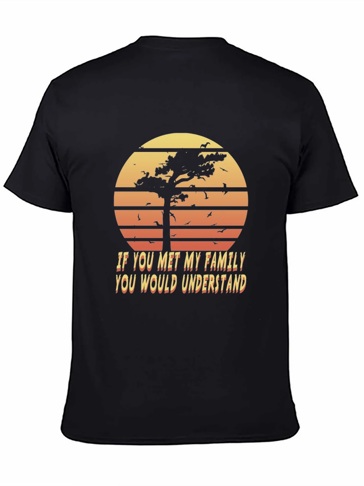 Retro Family Humor T-Shirt - Sunset Graphic Tee product image 4