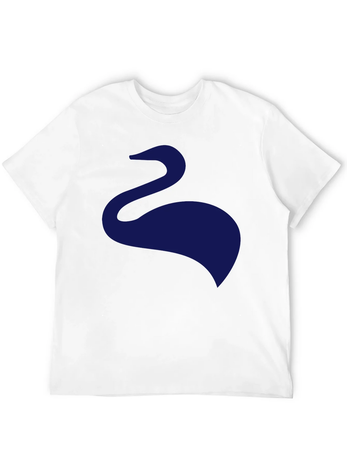 Mens Black T-Shirt with Abstract Swan Design product image 11