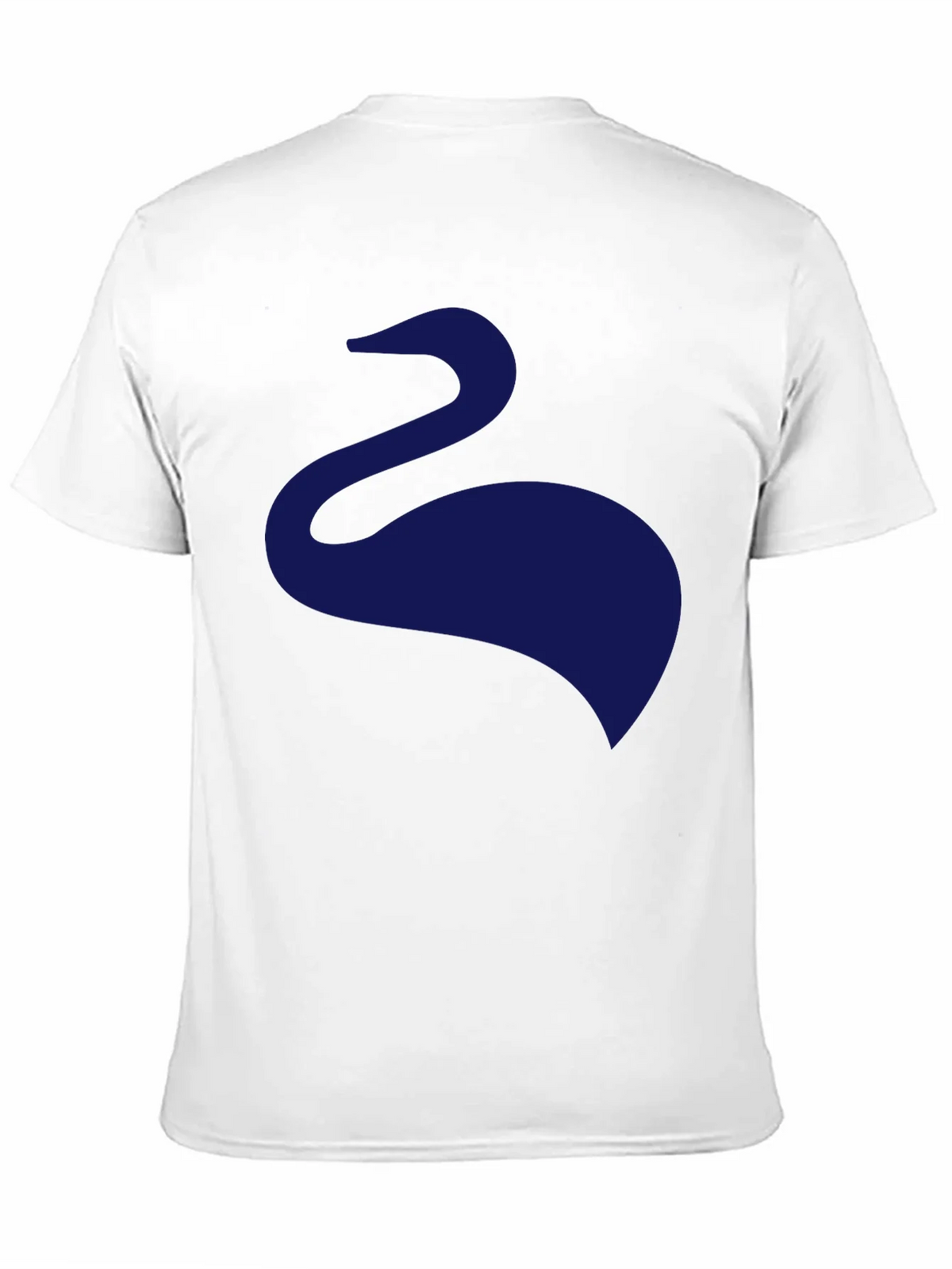 Mens Black T-Shirt with Abstract Swan Design product image 10