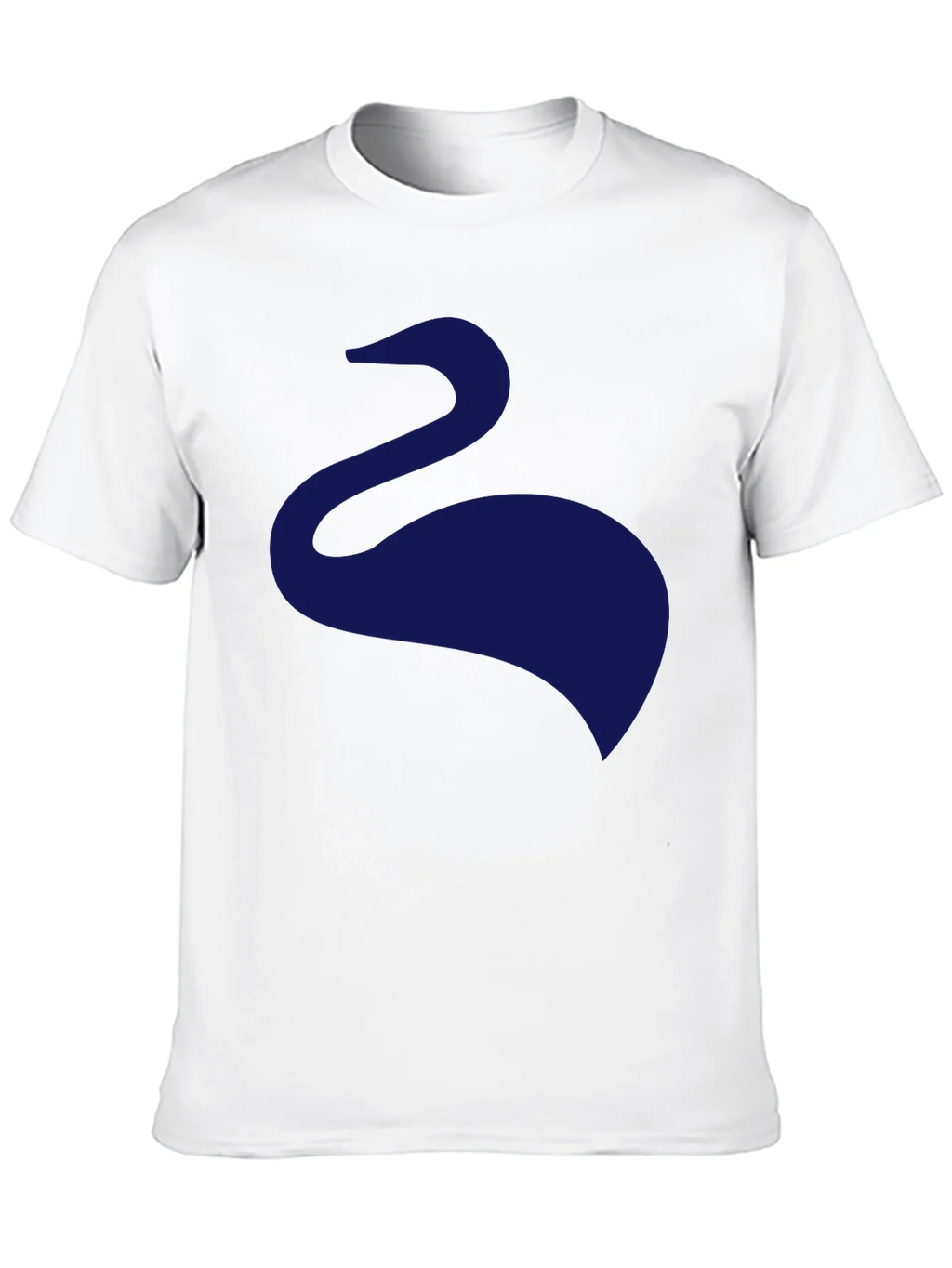 Mens Black T-Shirt with Abstract Swan Design product image 9