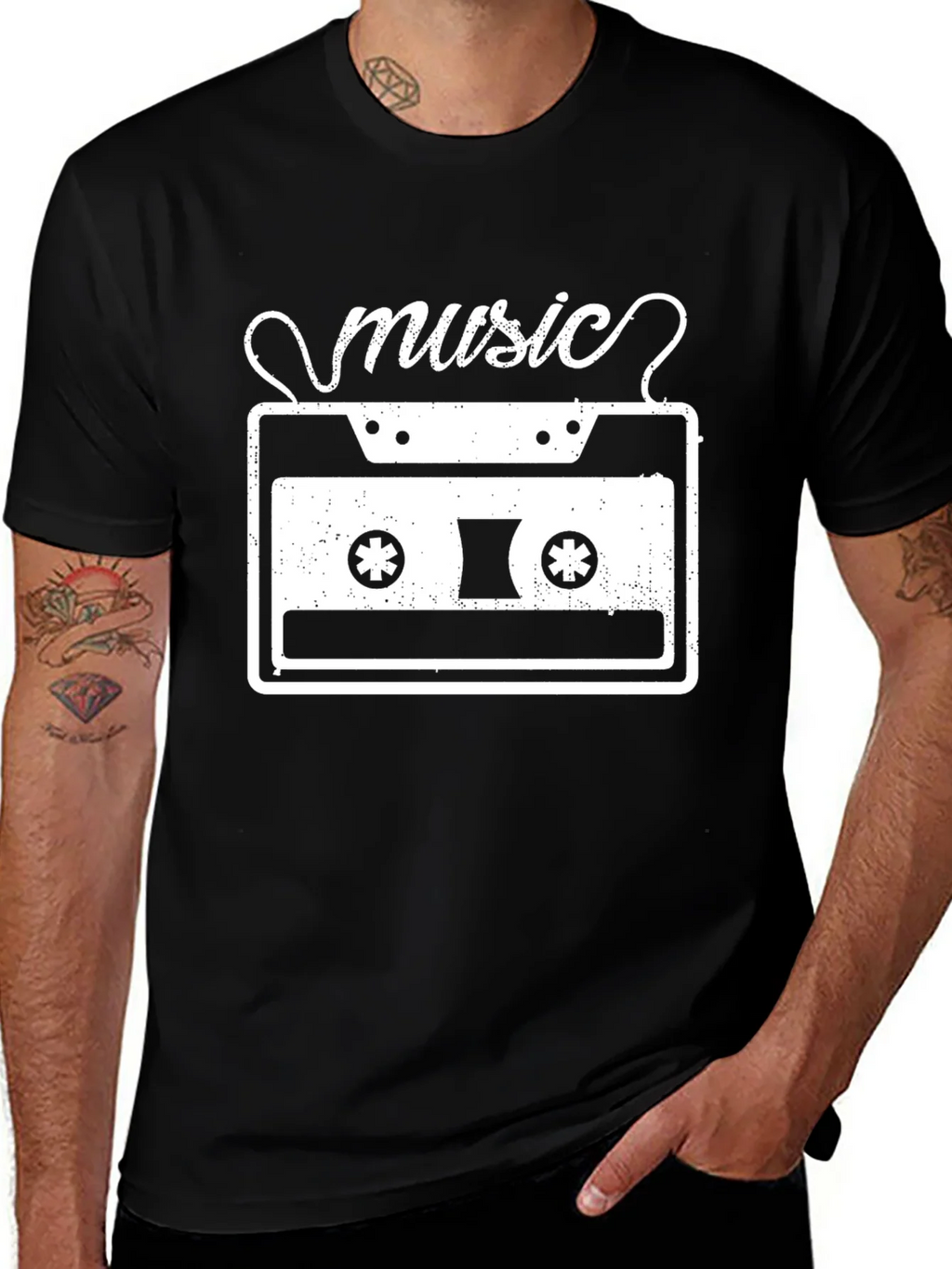 Retro Music Cassette Tape T-Shirt - Vintage Style product image 1