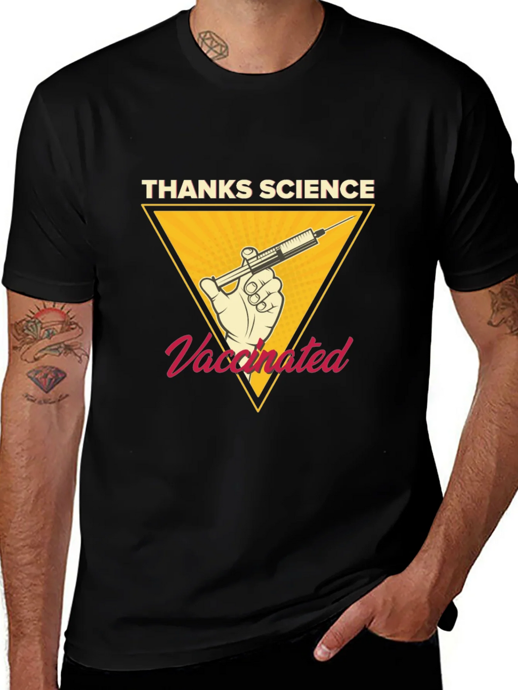Thanks Science Vaccinated T-Shirt product image 1