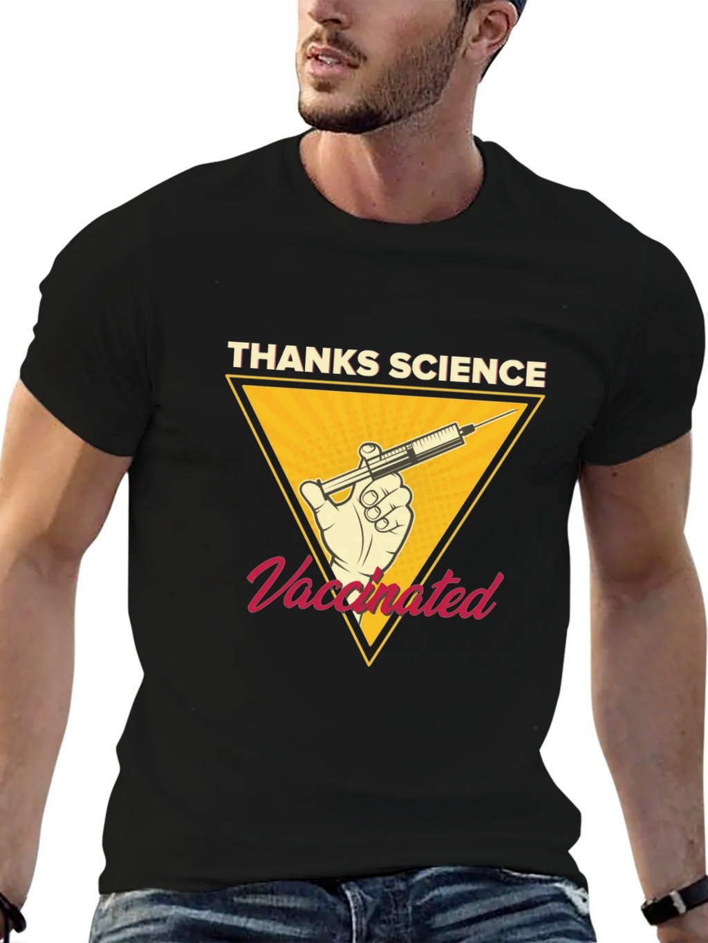 Thanks Science Vaccinated T-Shirt product image 6
