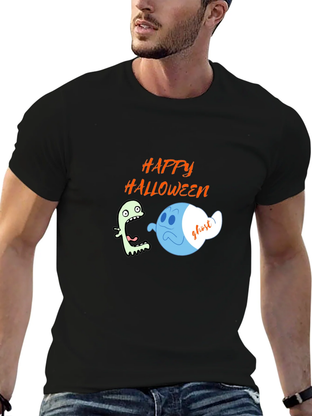Happy Halloween Ghost T-Shirt product image 3
