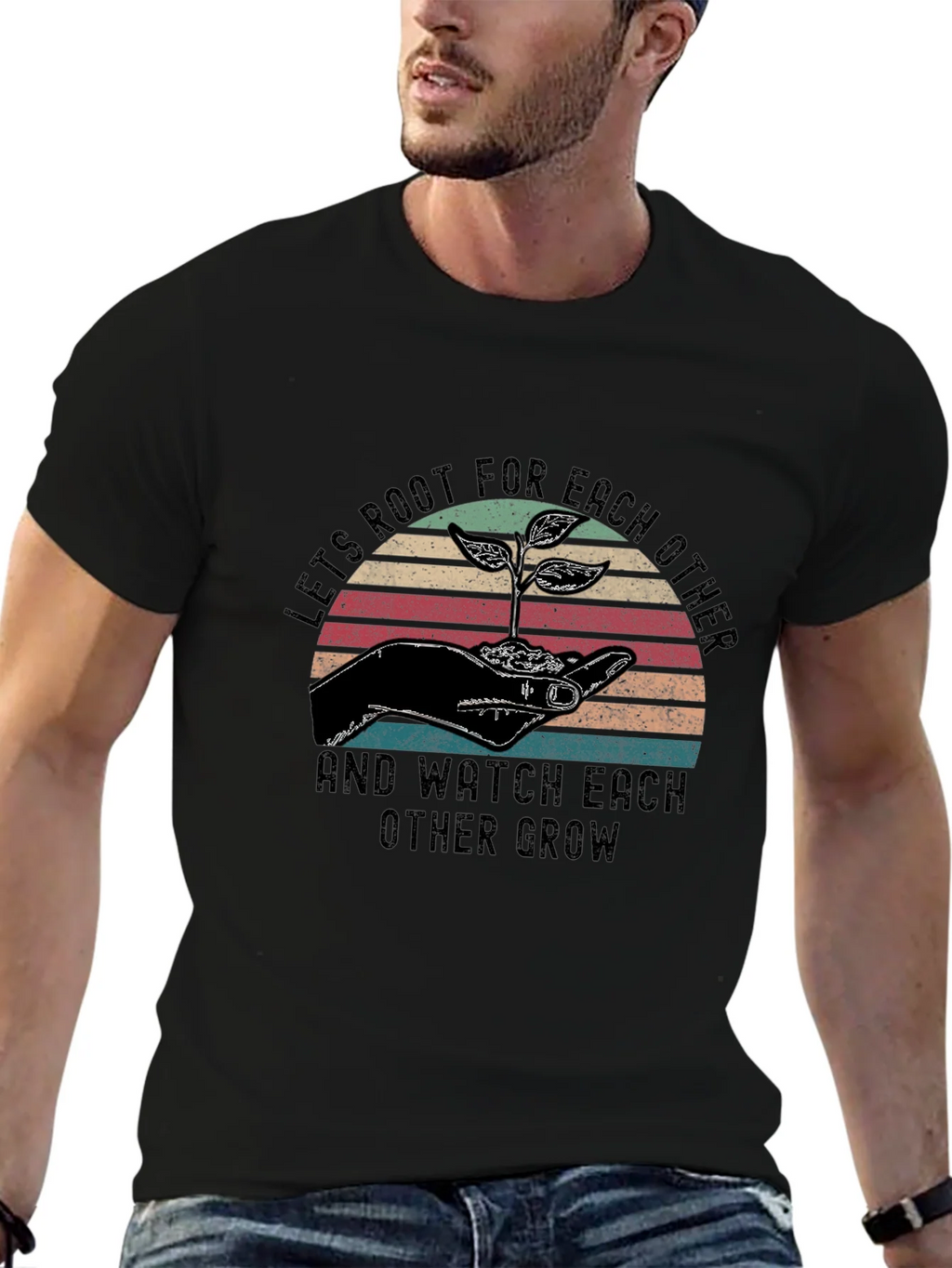 Lets Root For Each Other Graphic Tee product image 6