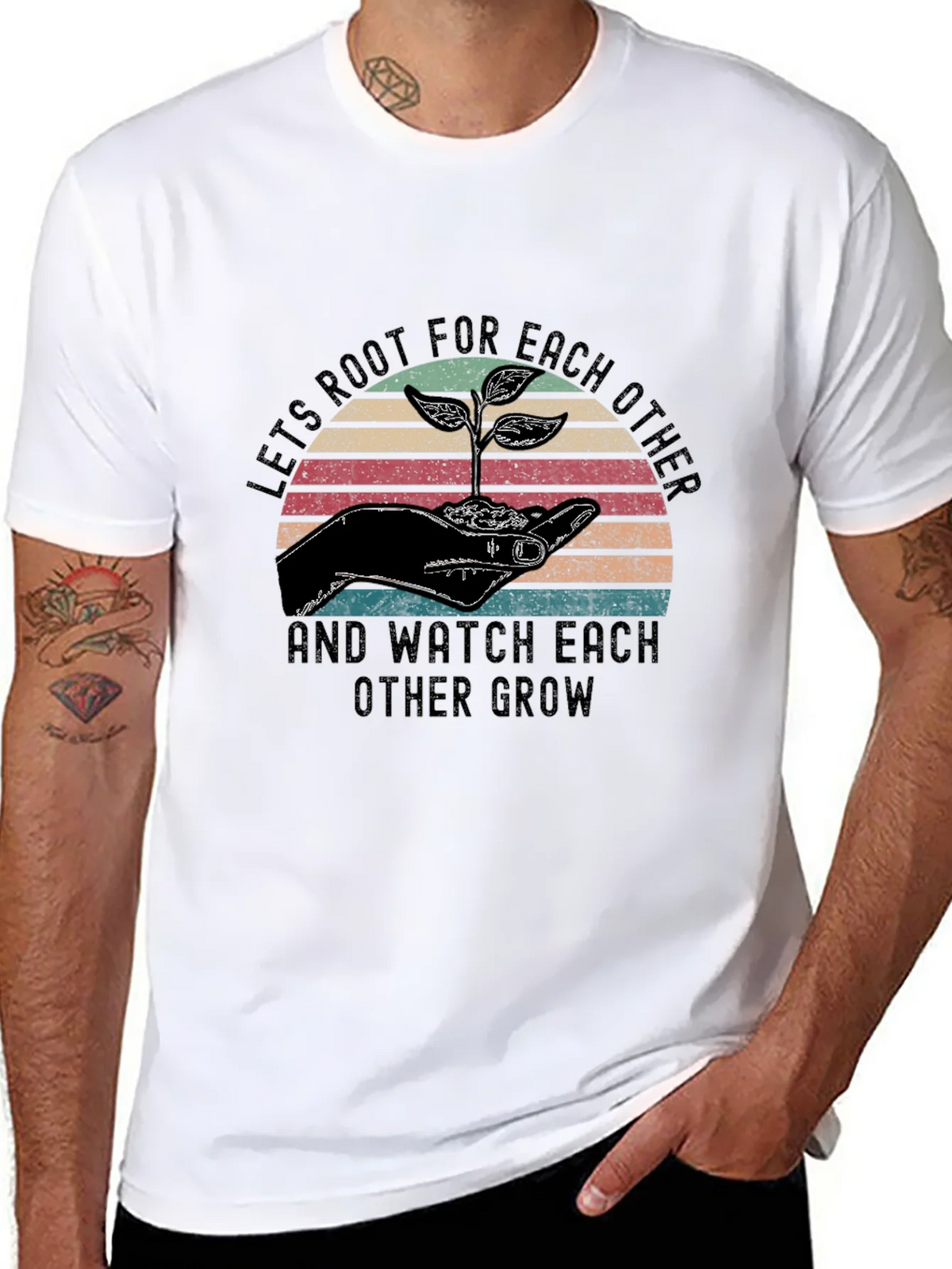 Lets Root For Each Other Graphic Tee product image 7