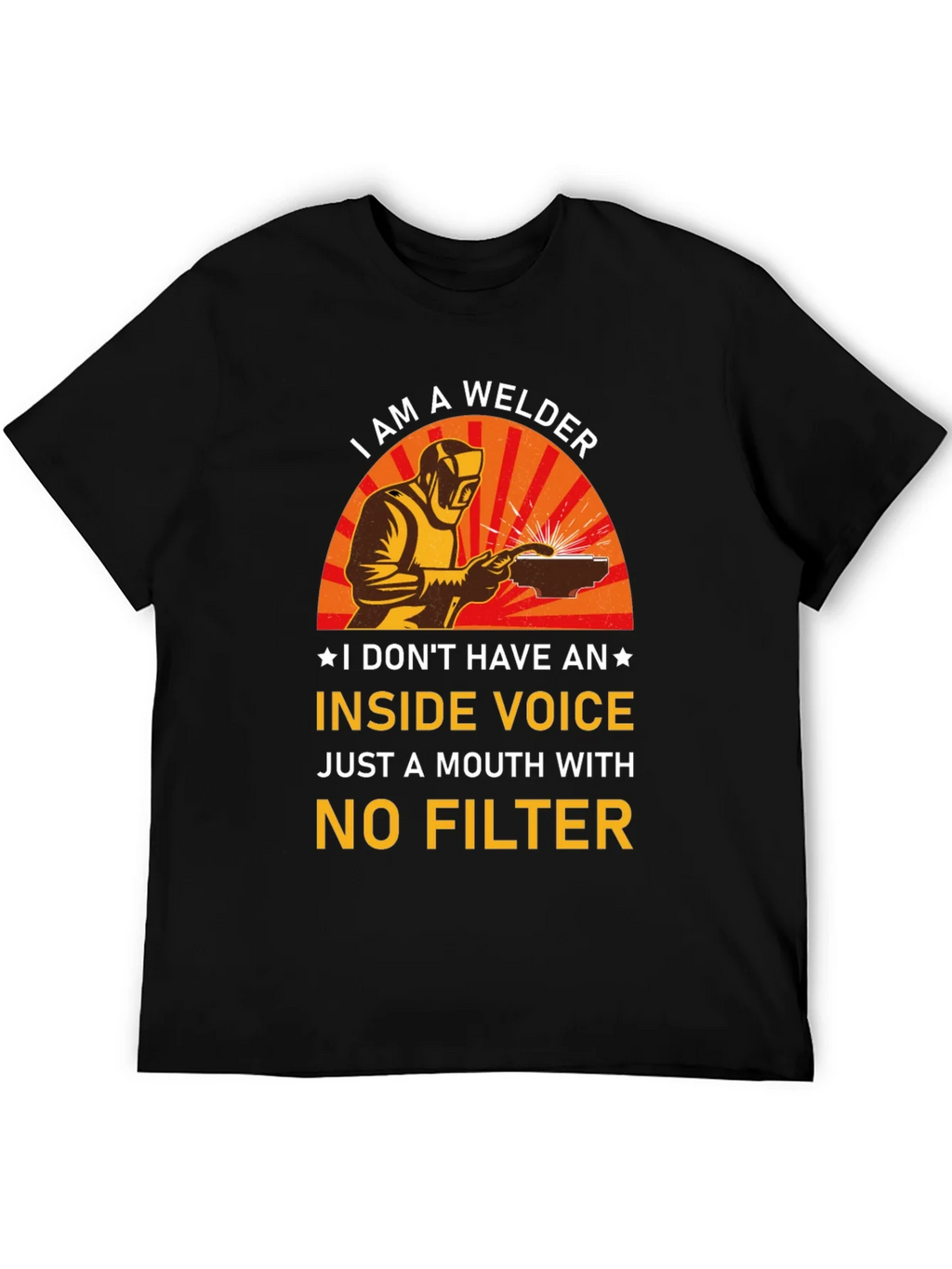 Welder T-Shirt - No Filter Funny Tee product image 5