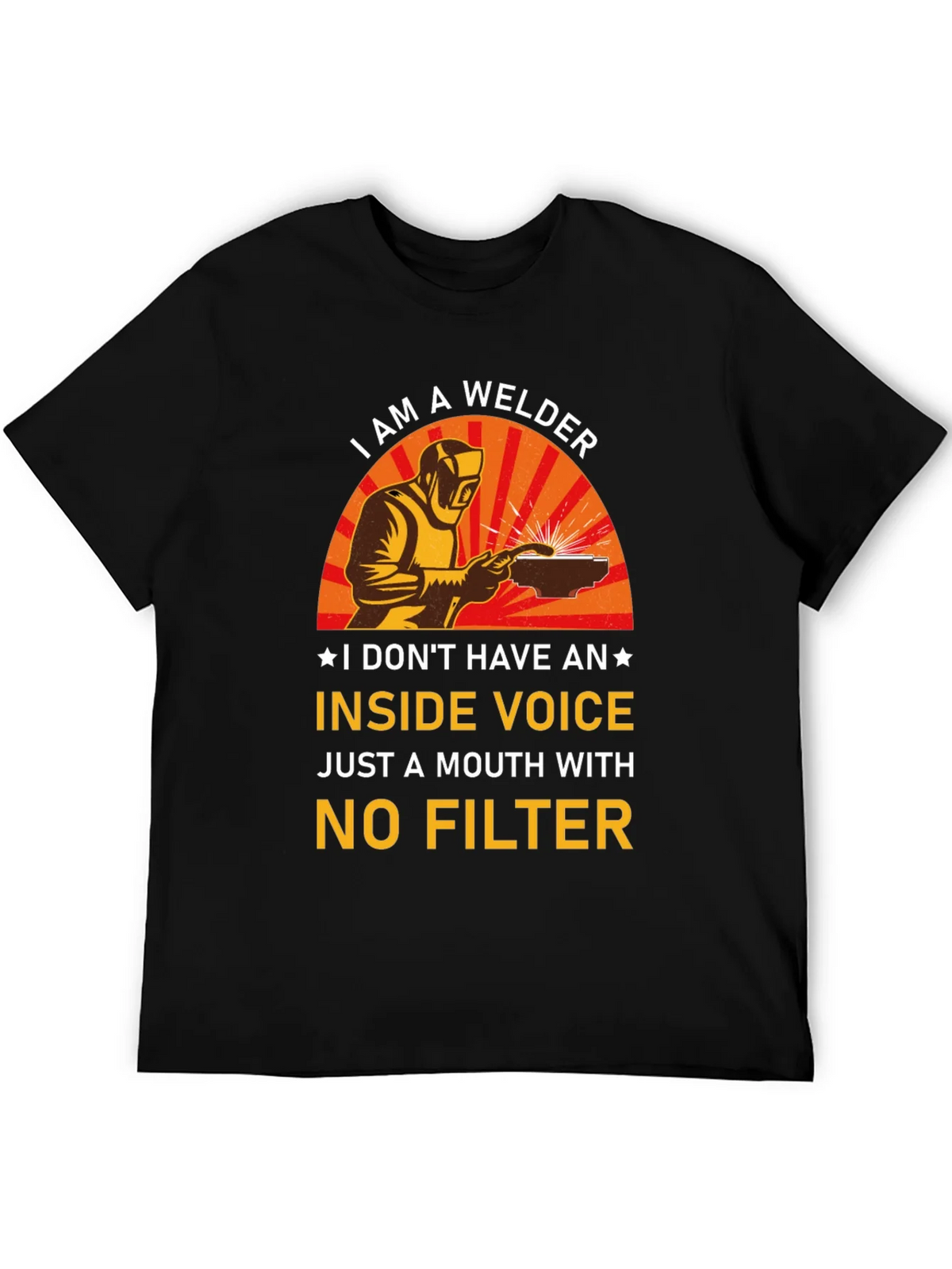 Welder T-Shirt - No Filter Funny Tee product image 5
