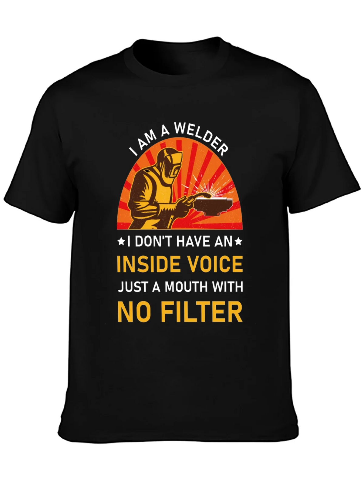 Welder T-Shirt - No Filter Funny Tee product image 3