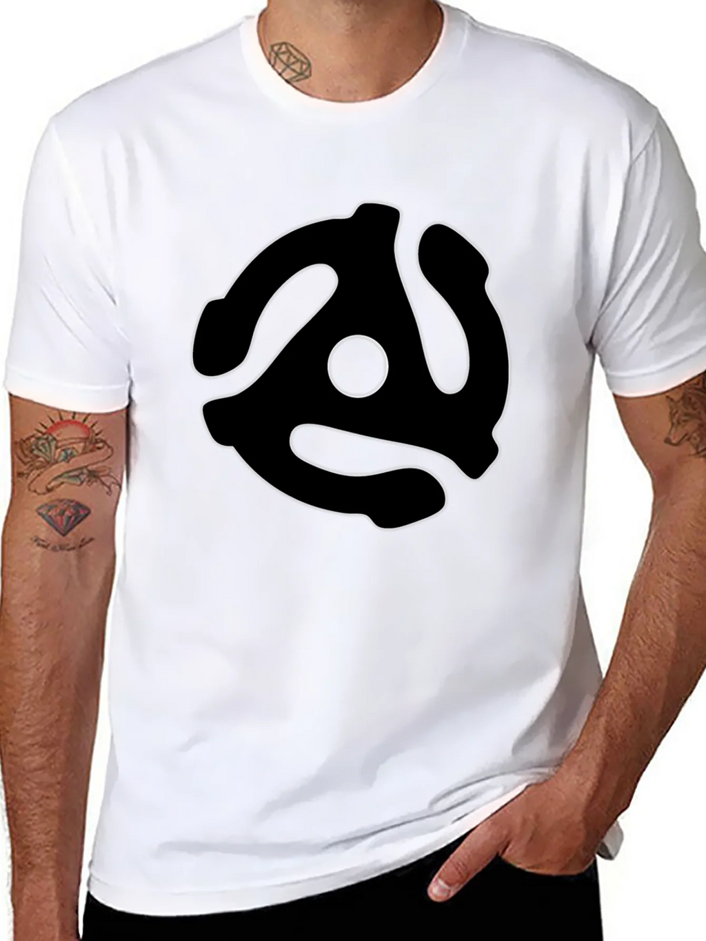 Retro Record Adapter T-Shirt - Music Lover Tee product image 7