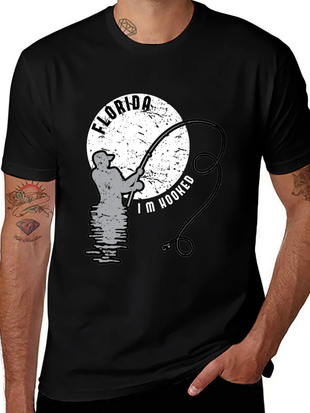Florida Im Hooked Fishing T-Shirt product image 1
