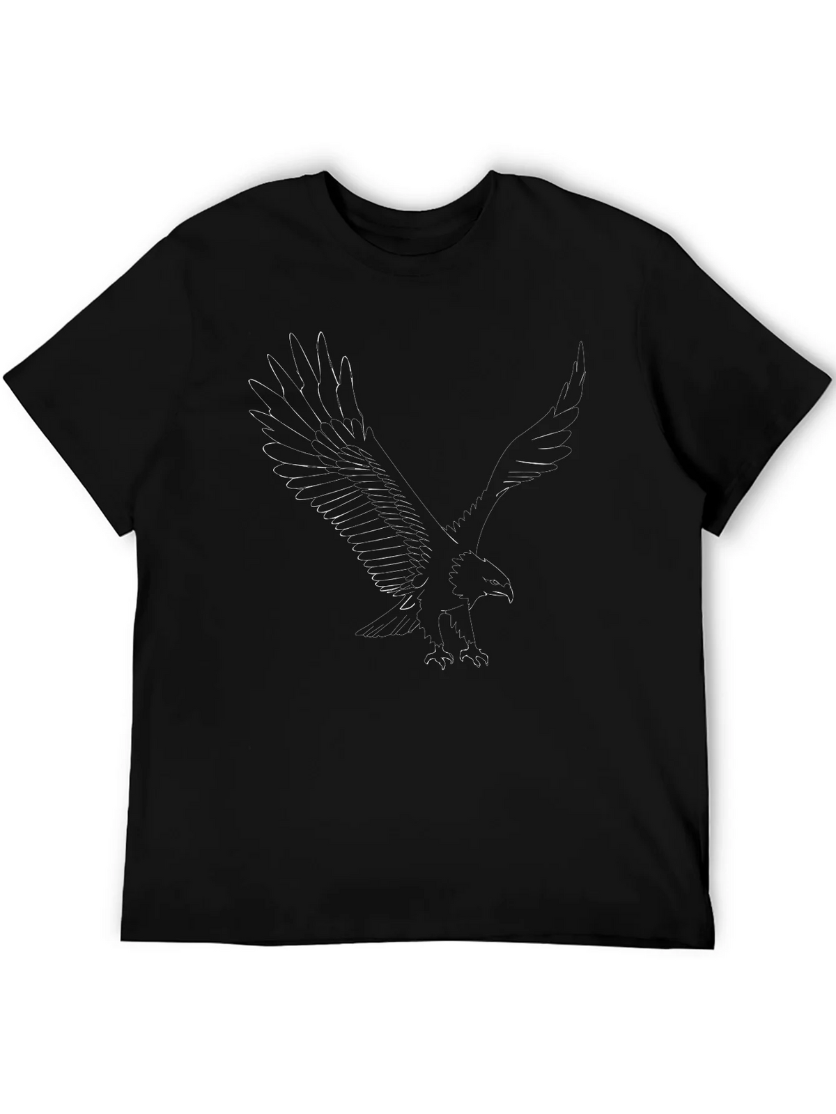 Eagle Print Black T-Shirt - Mens Graphic Tee product image 5
