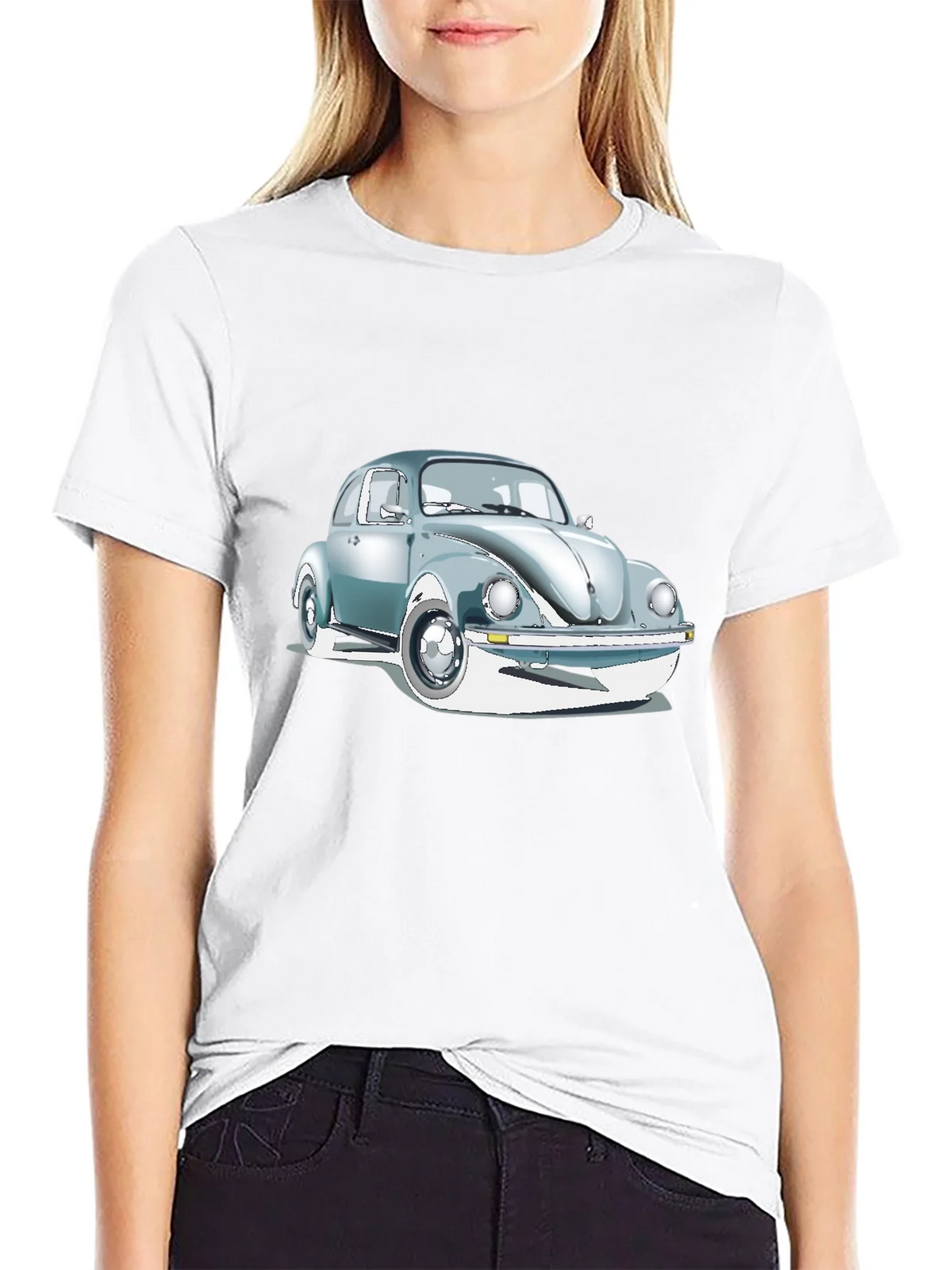 Classic Beetle Car Graphic T-Shirt - Retro Cool! product image 8