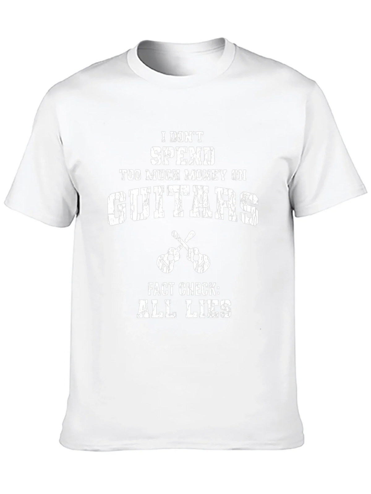 Funny Guitar T-Shirt: I Dont Spend Too Much Money product image 5
