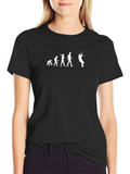 Evolution of Ziplining Graphic Tee - Black Cotton product image 1