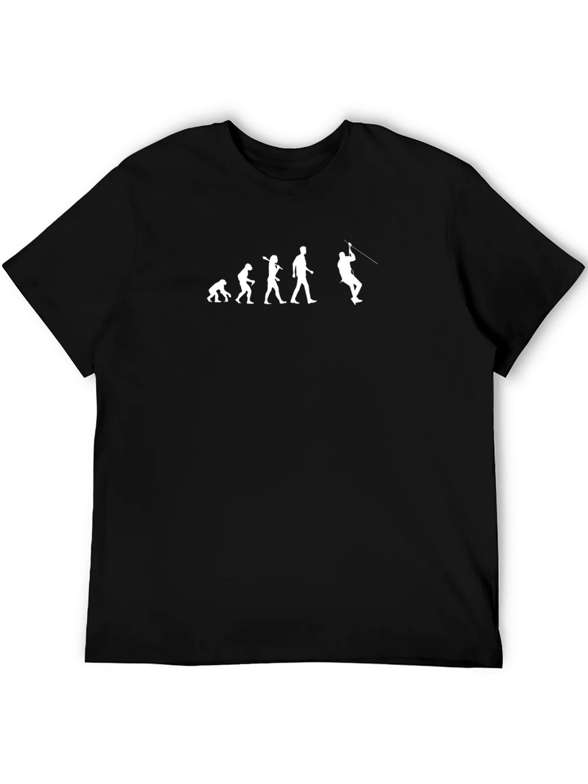 Evolution of Ziplining Graphic Tee - Black Cotton product image 4