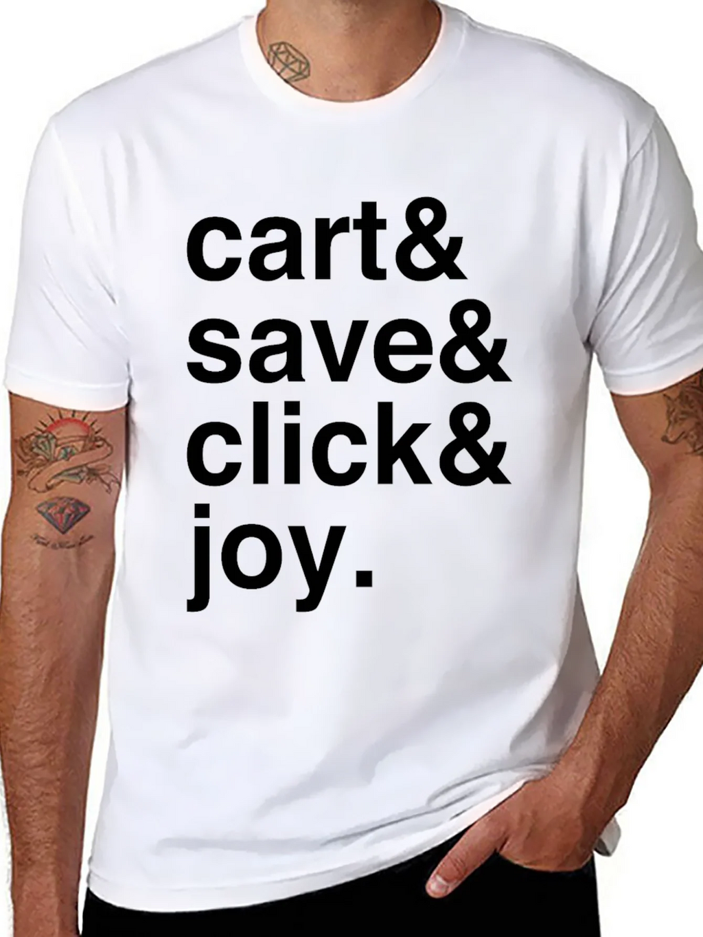 Cart Save Click & Joy Black Graphic Tee product image 7