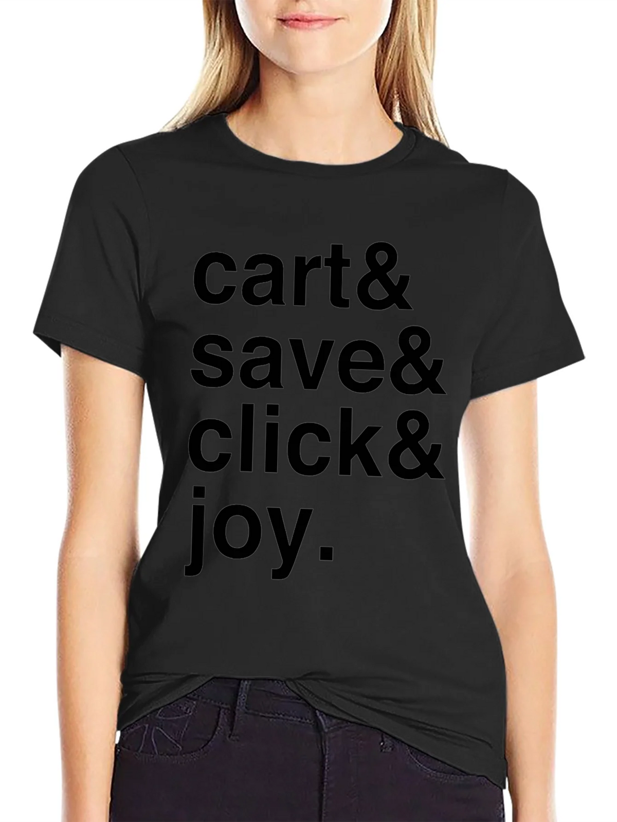 Cart Save Click & Joy Black Graphic Tee product image 2