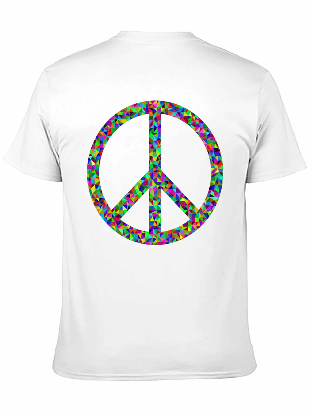 Peace Sign Graphic Tee - Black Cotton Comfort product image 10
