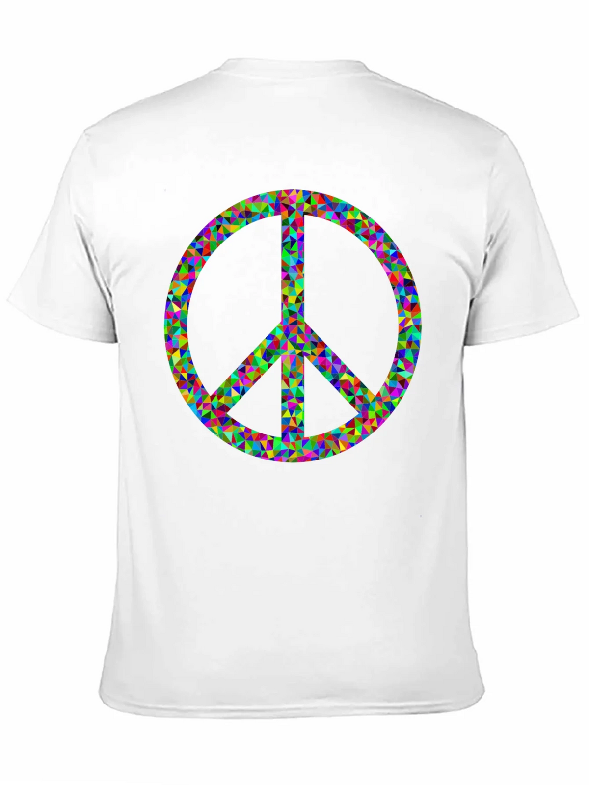 Peace Sign Graphic Tee - Black Cotton Comfort product image 10