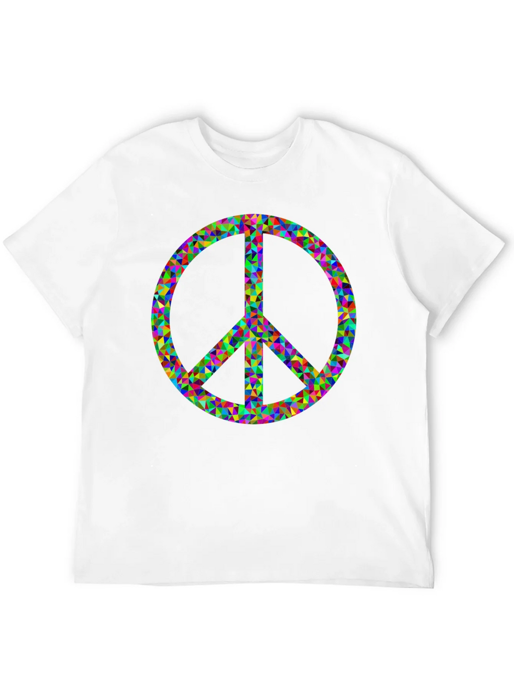 Peace Sign Graphic Tee - Black Cotton Comfort product image 11