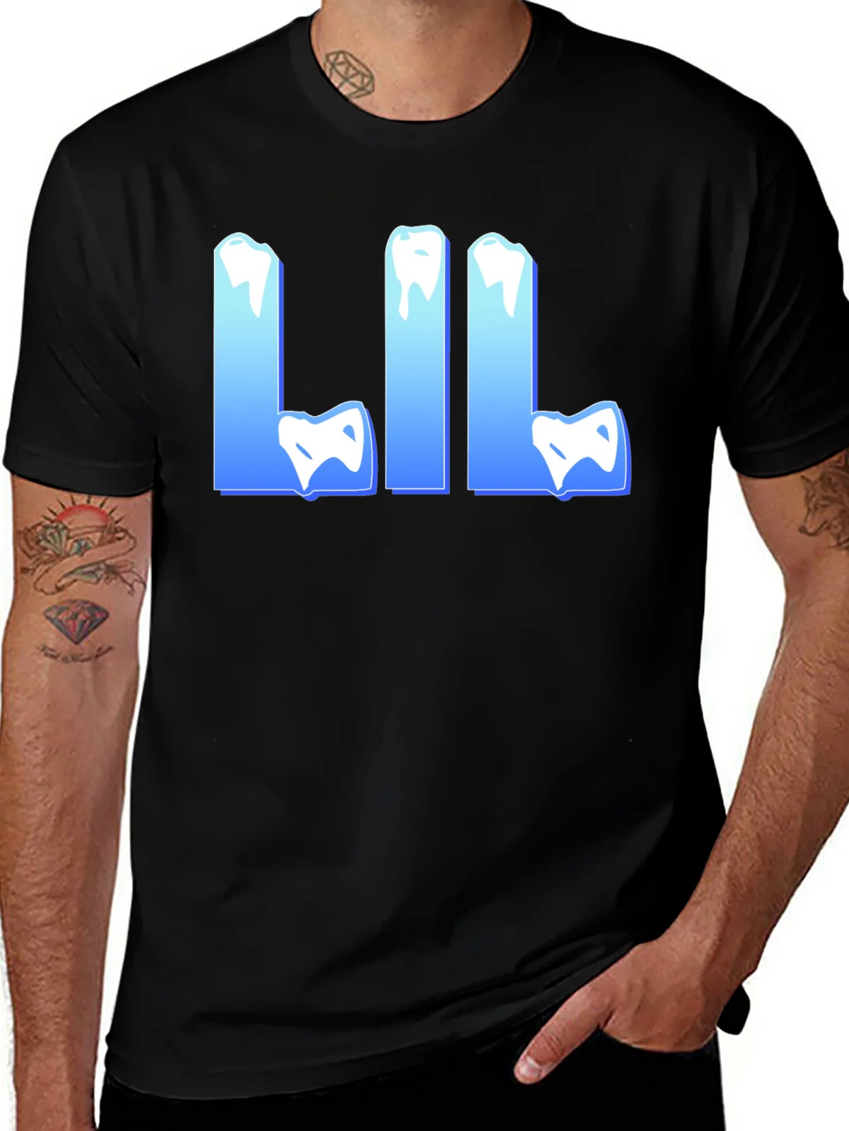 Iced Out LIL Black Tee product image 1