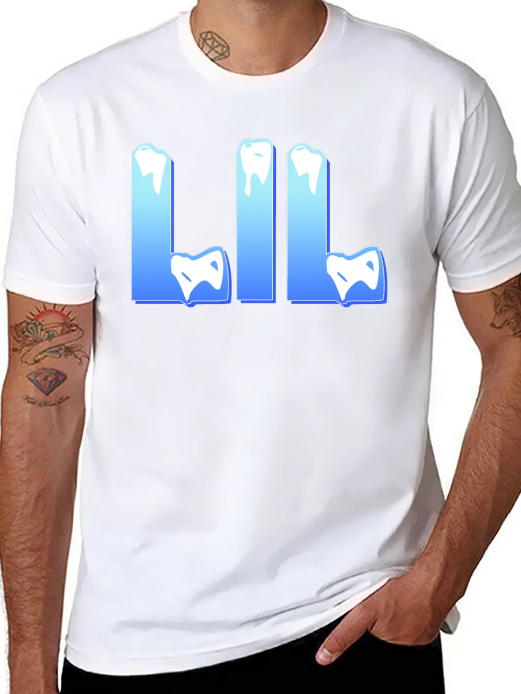Iced Out LIL Black Tee product image 7