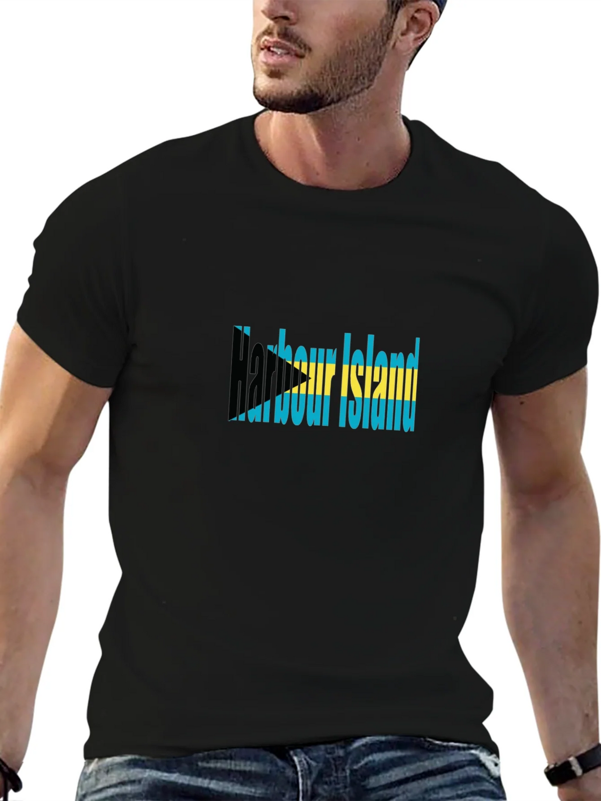 Harbour Island Bahamas Flag Graphic Tee product image 6
