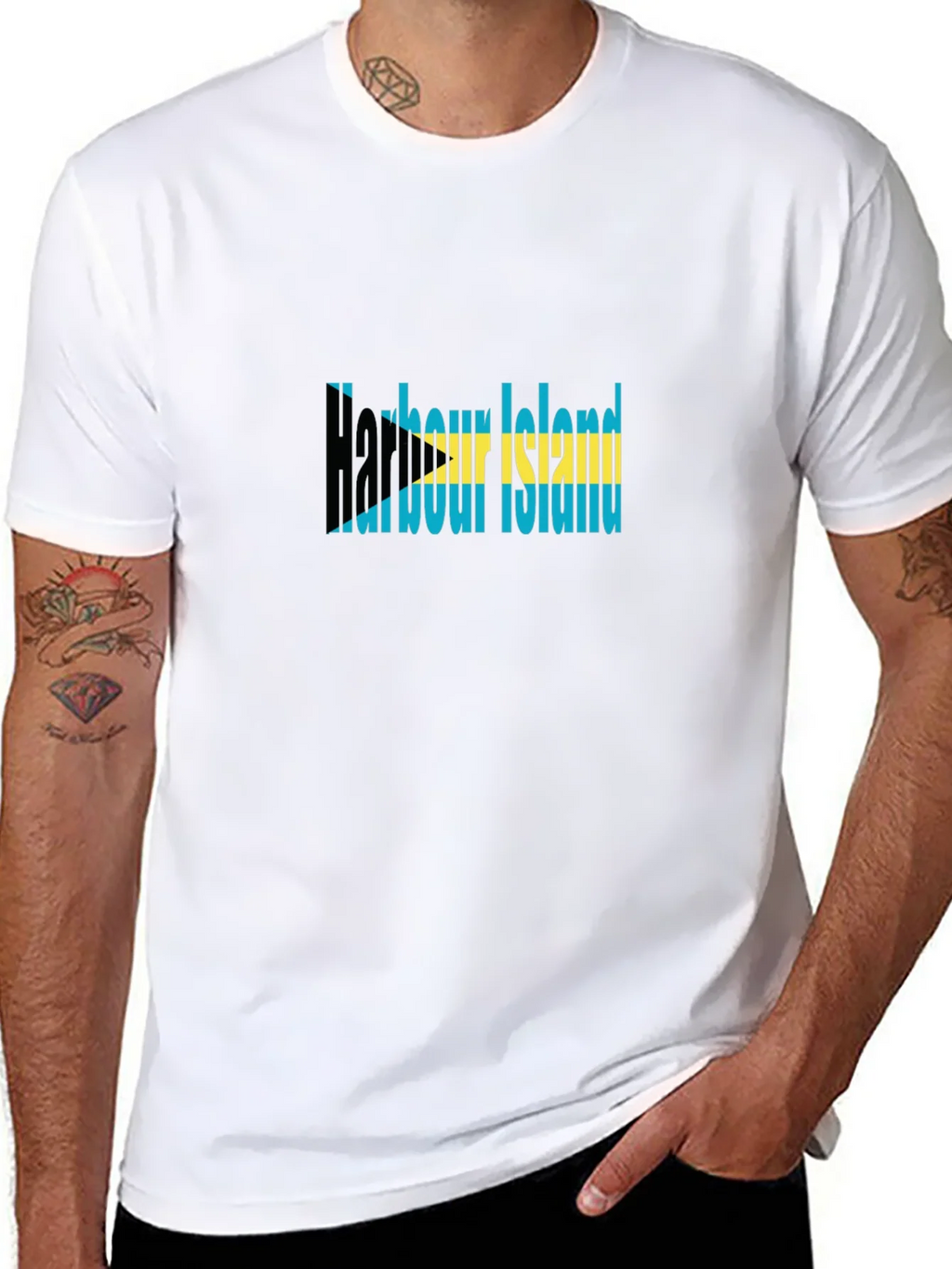 Harbour Island Bahamas Flag Graphic Tee product image 7
