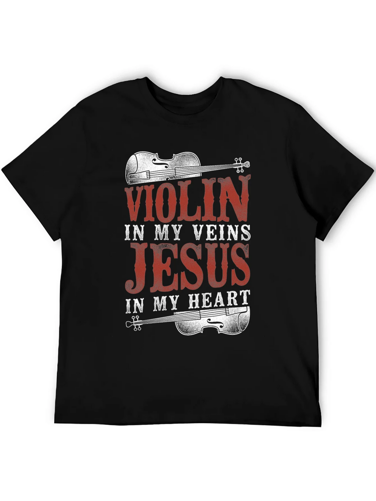 Violin Jesus Graphic Tee product image 5