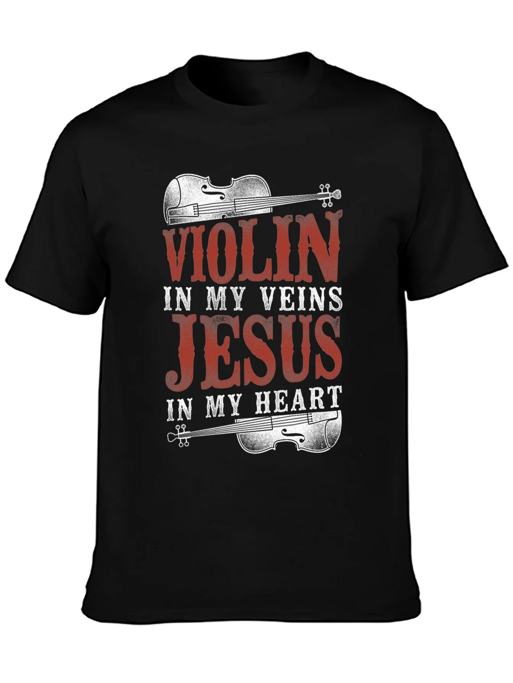 Violin Jesus Graphic Tee product image 3