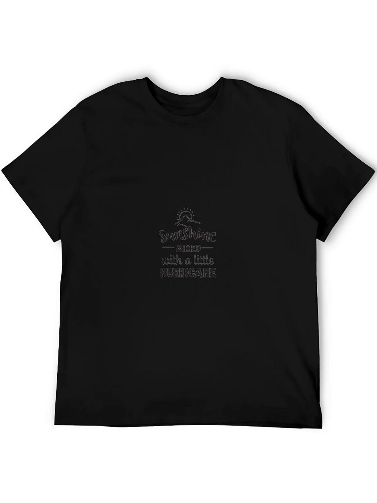 Sunshine & Hurricane Graphic Black T-Shirt product image 5