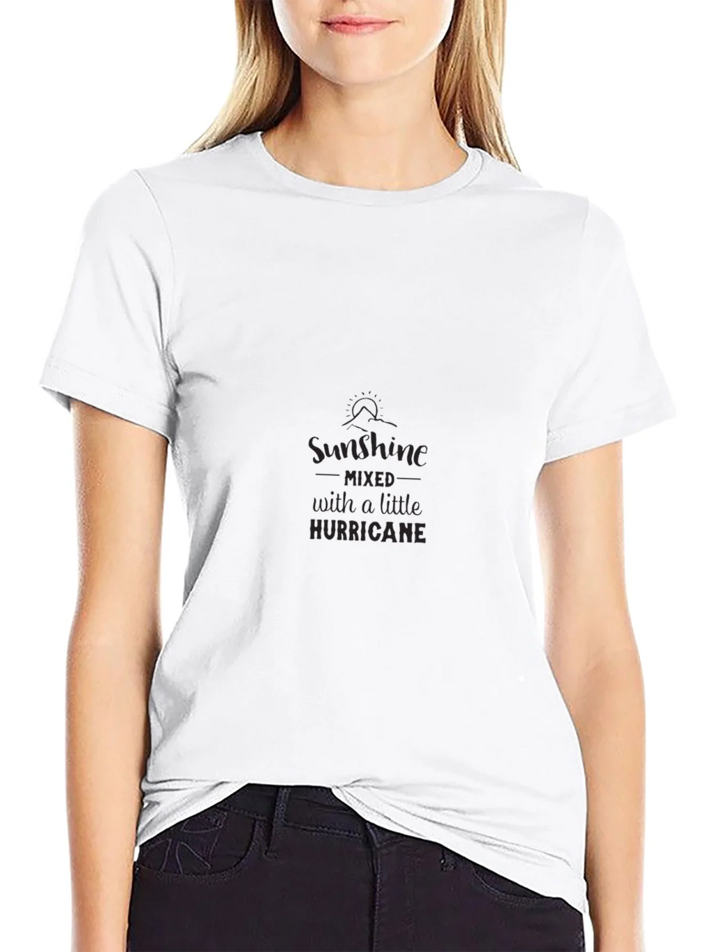 Sunshine & Hurricane Graphic Black T-Shirt product image 8