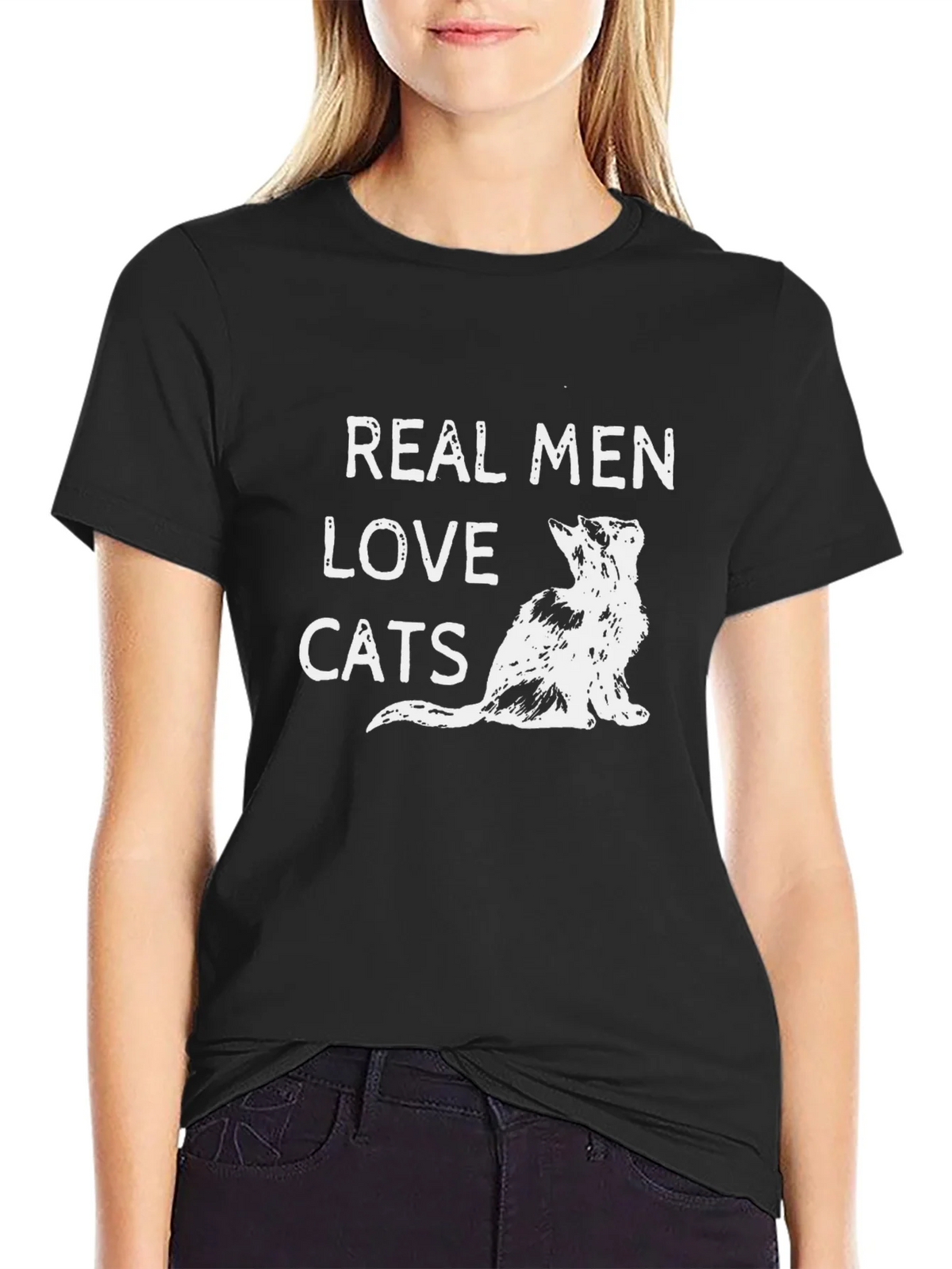 Real Men Love Cats Graphic T-Shirt product image 2