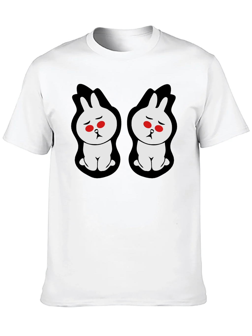 Sad Bunny Graphic Tee - Black Cotton Blend product image 9