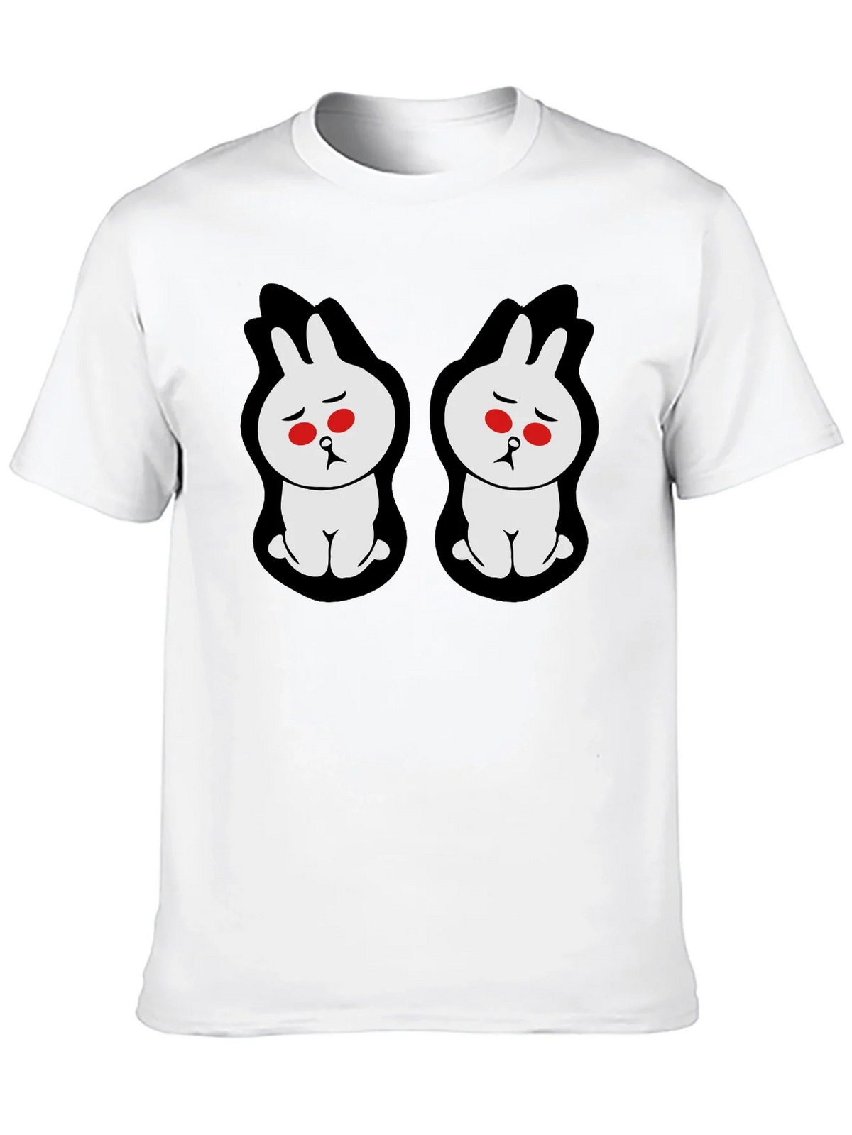 Sad Bunny Graphic Tee - Black Cotton Blend product image 9